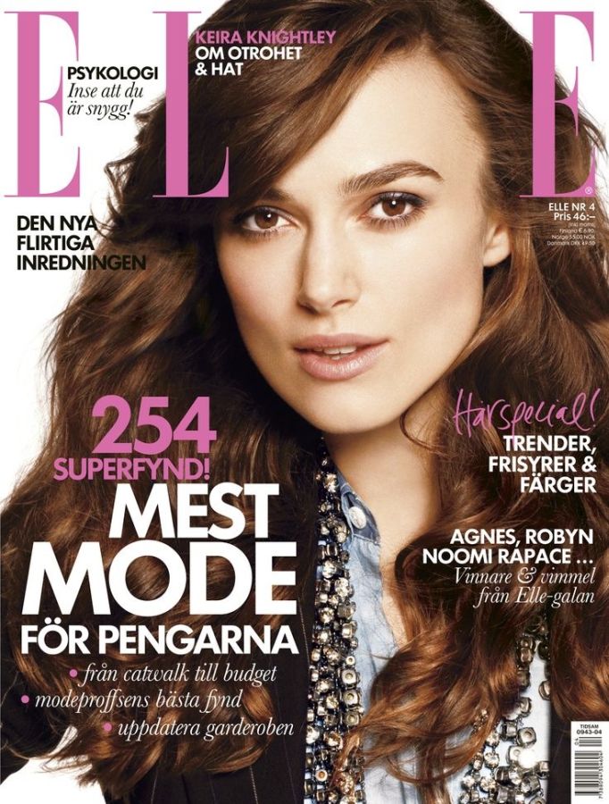 ELLE SWEDEN magazine side cover  April 2010