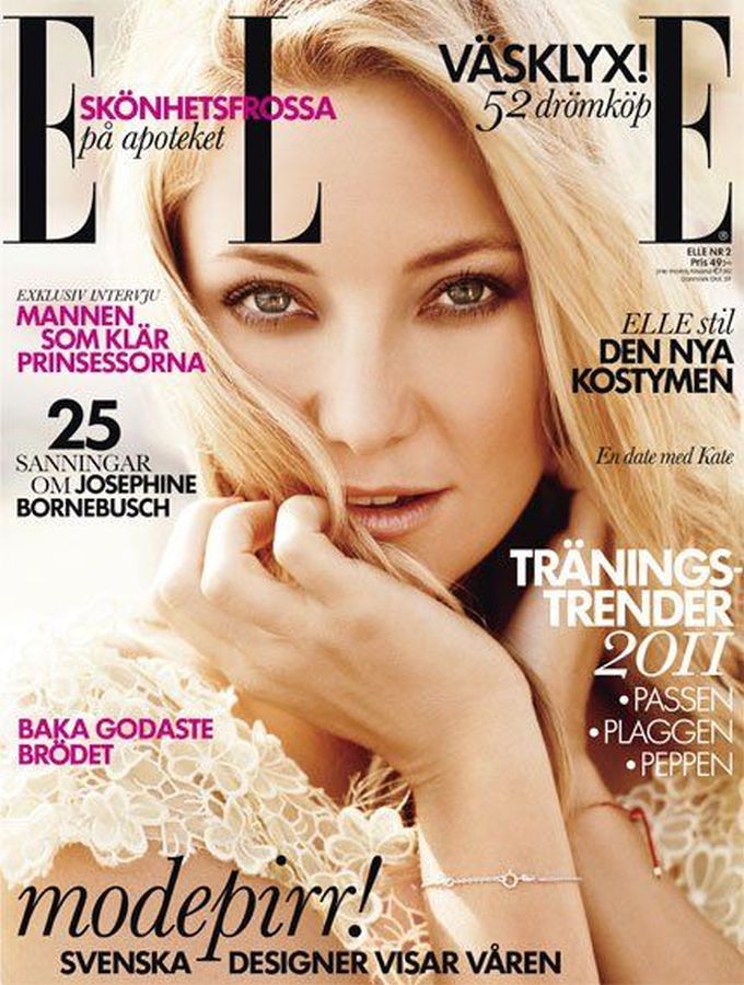 ELLE SWEDEN magazine side cover  February 2011