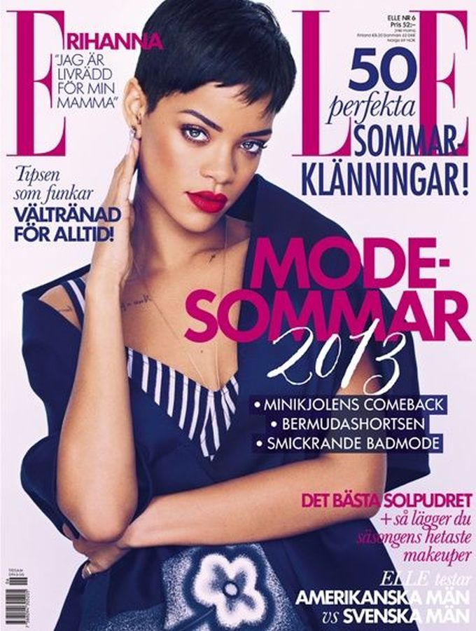 ELLE SWEDEN magazine side cover  June 2013