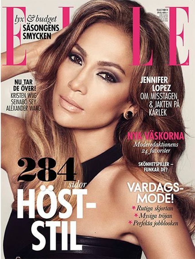ELLE SWEDEN magazine side cover  November 2014