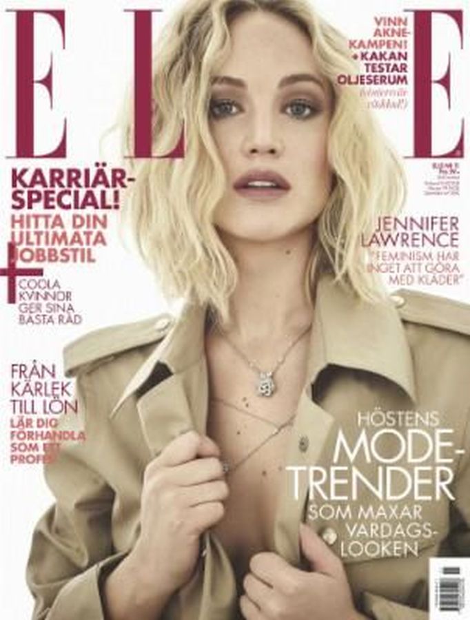 ELLE SWEDEN magazine side cover  November 2018