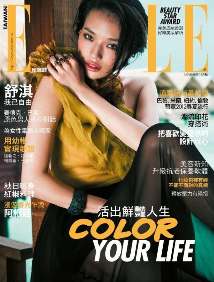 ELLE TAIWAN magazine side cover  November 2011