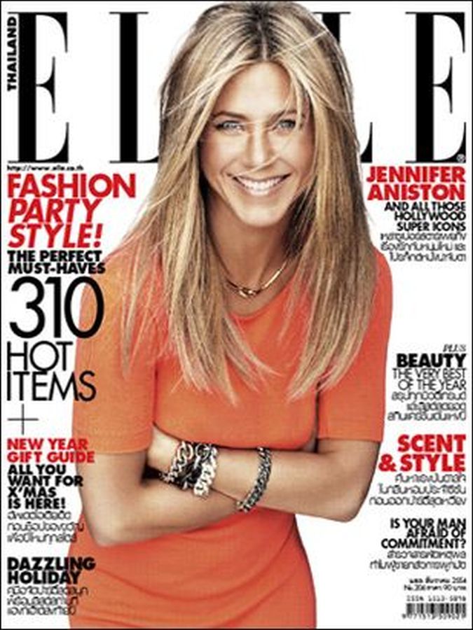 ELLE THAILAND magazine side cover  December 2011
