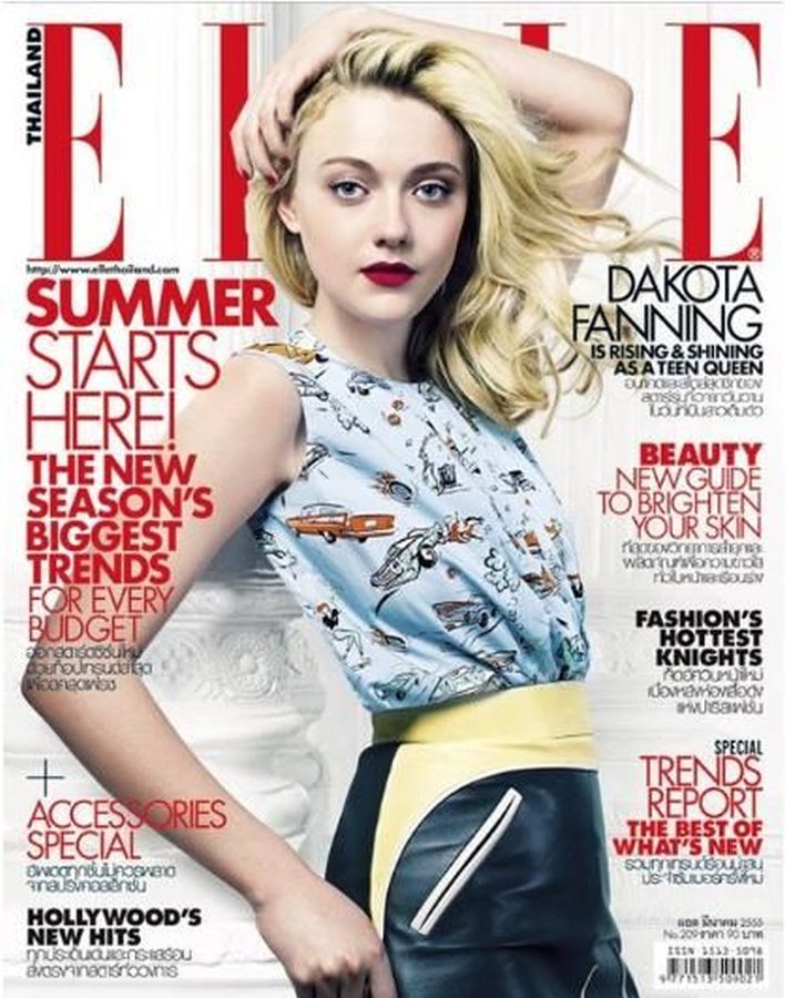 ELLE THAILAND magazine side cover  March 2012
