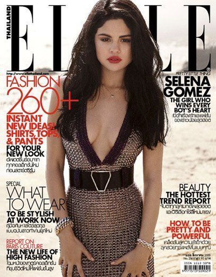 ELLE THAILAND magazine side cover  August 2012