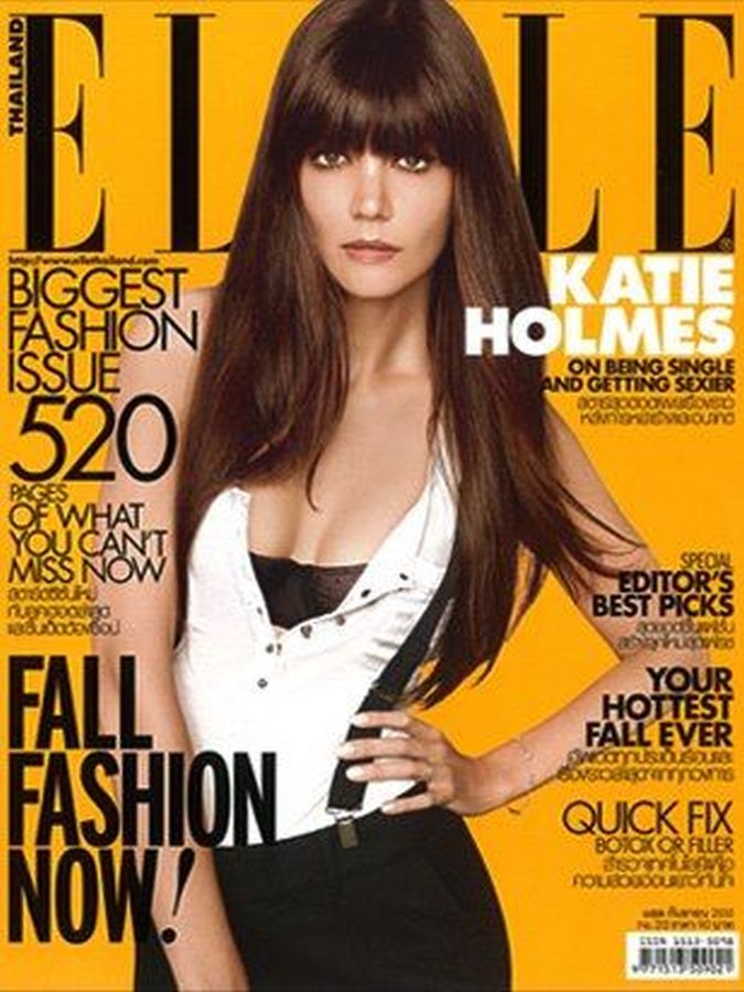 ELLE THAILAND magazine side cover  September 2012