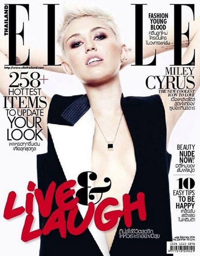 ELLE THAILAND magazine side cover  June 2013