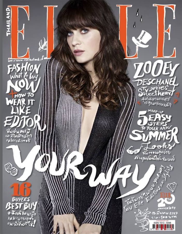 ELLE THAILAND magazine side cover  April 2014