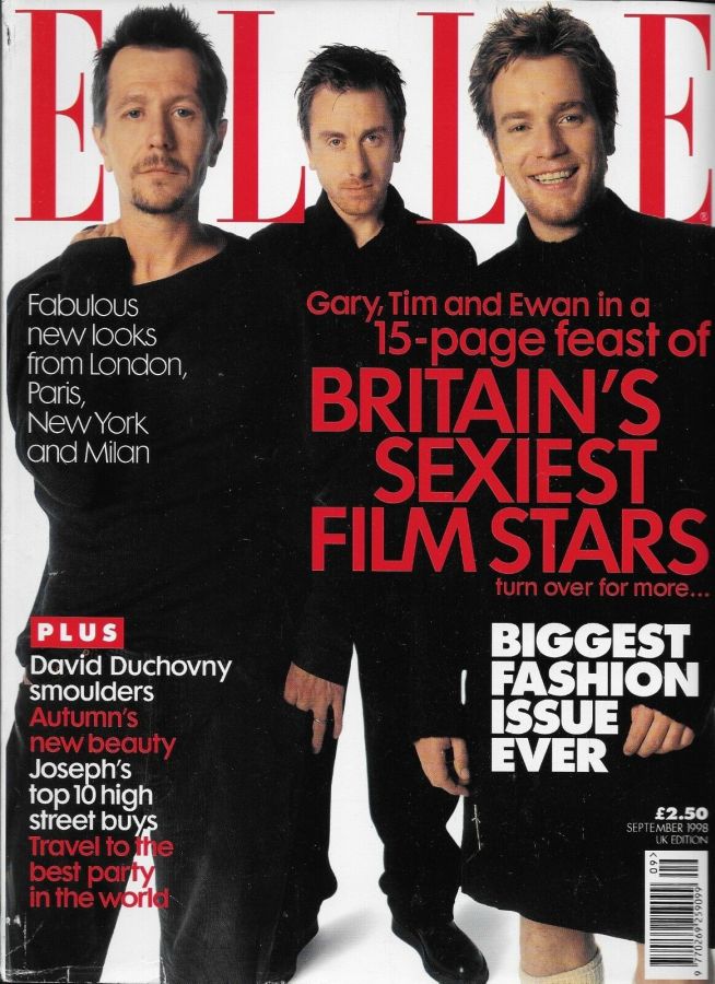 ELLE UK magazine side cover  September 1998