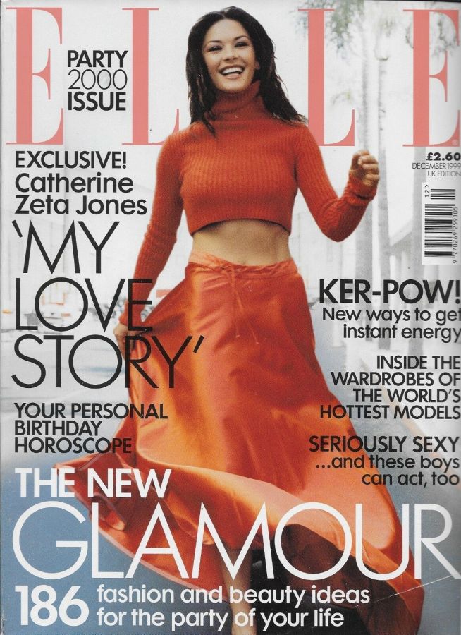 ELLE UK magazine side cover  December 1999