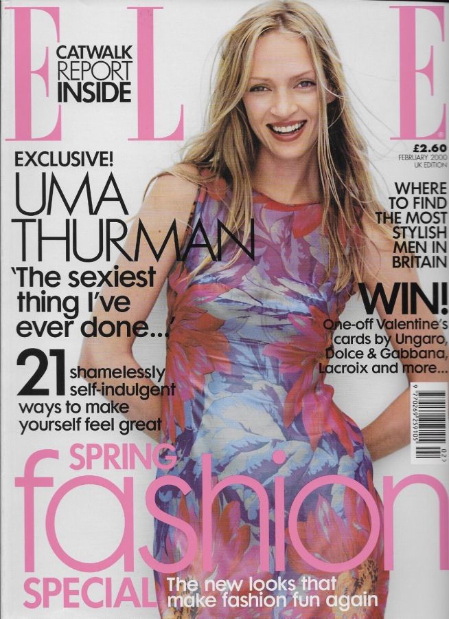 ELLE UK magazine side cover  February 2000