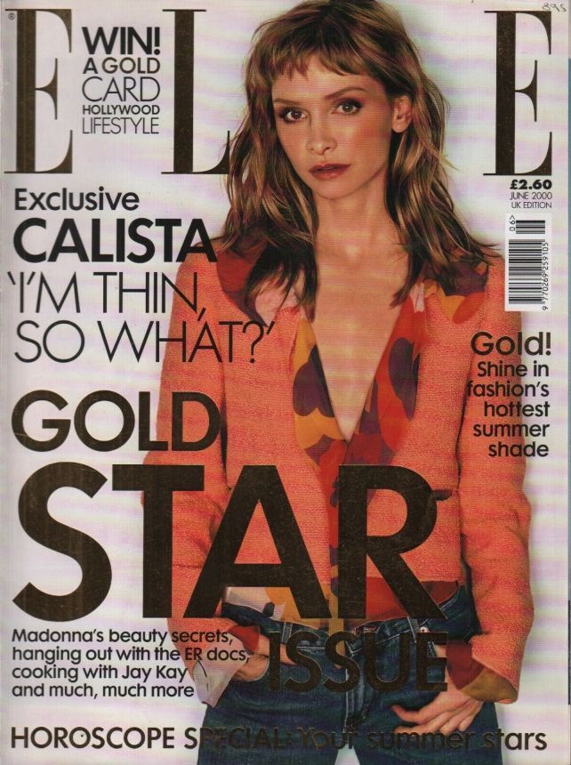 ELLE UK magazine side cover  June 2000