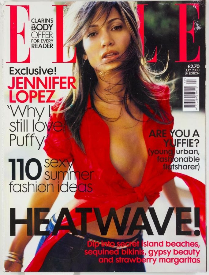 ELLE UK magazine side cover  July 2000