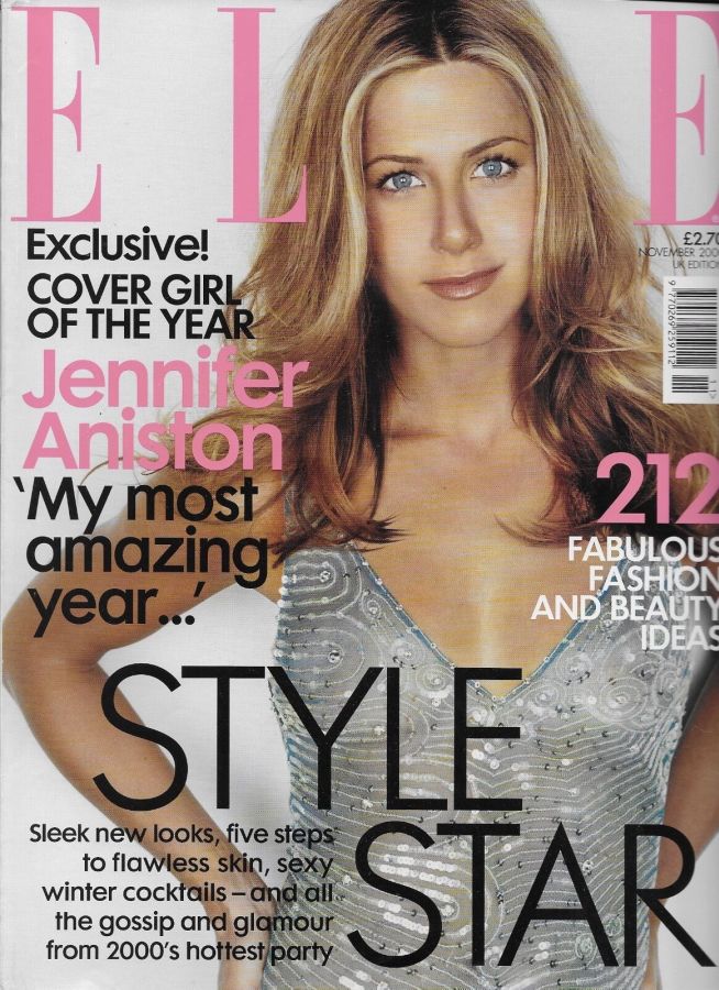 ELLE UK magazine side cover  November 2000