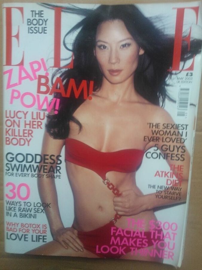 ELLE UK magazine side cover  May 2003