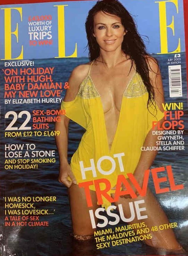 ELLE UK magazine side cover  July 2003