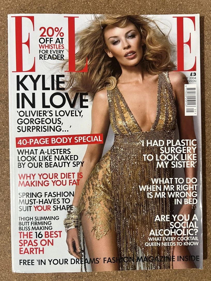 ELLE UK magazine side cover  May 2004