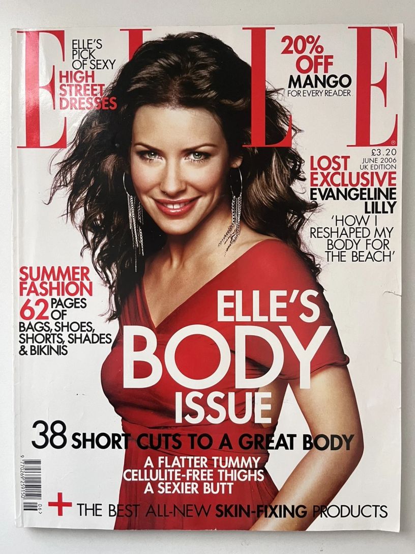 ELLE UK magazine side cover  June 2006