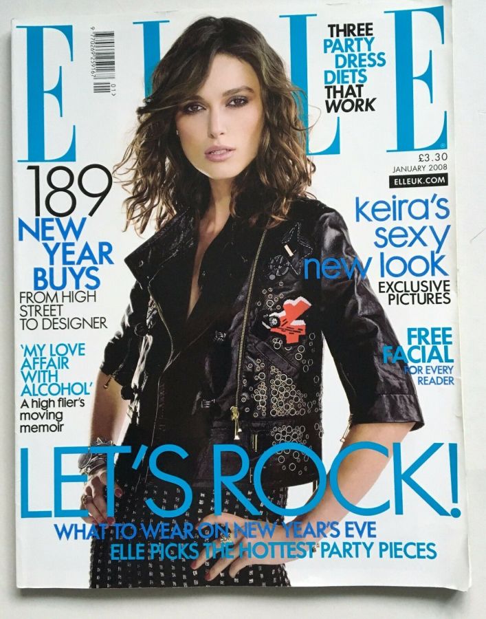 ELLE UK magazine side cover  January 2008