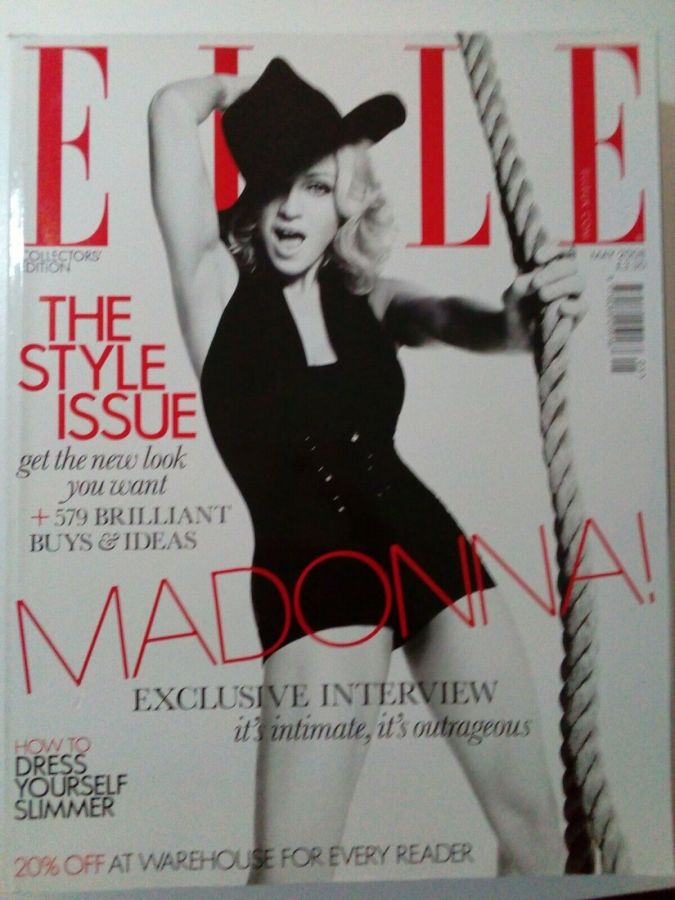 ELLE UK magazine side cover  May 2008
