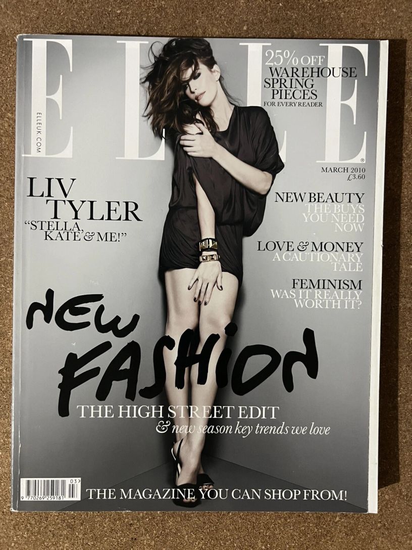 ELLE UK magazine side cover  March 2010