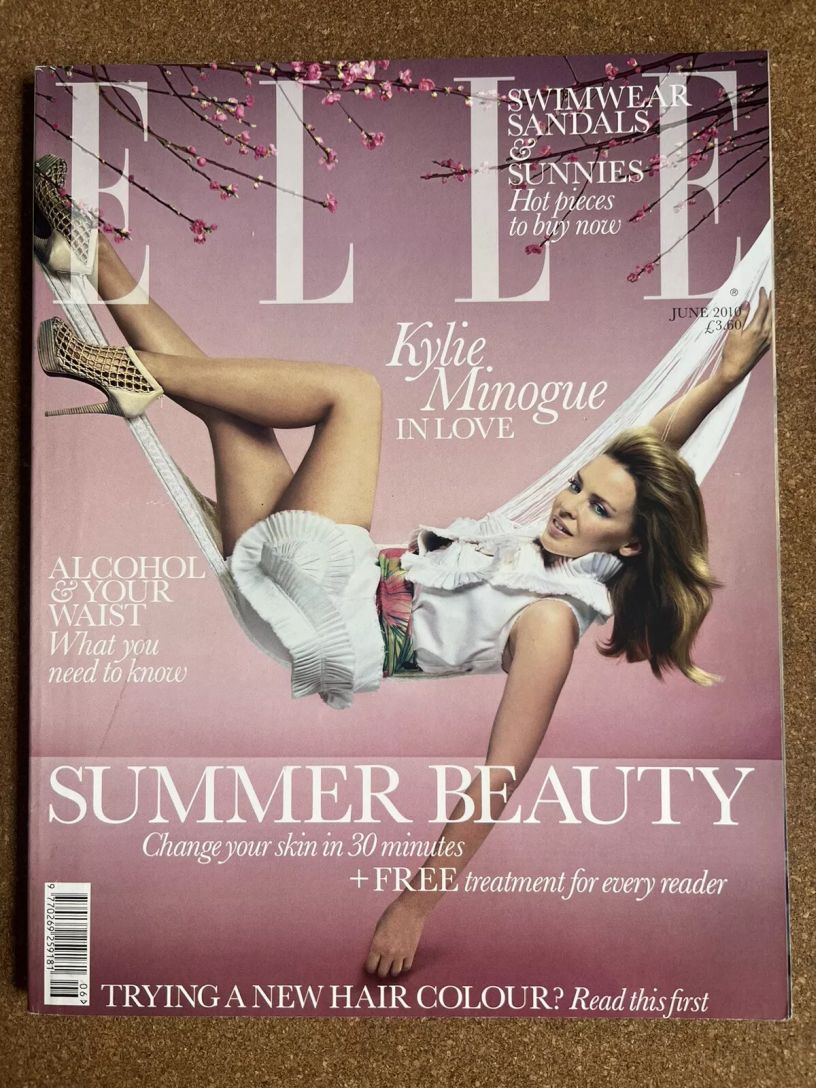 ELLE UK magazine side cover  June 2010