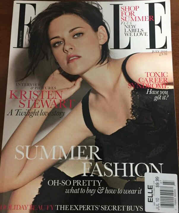 ELLE UK magazine side cover  July 2010