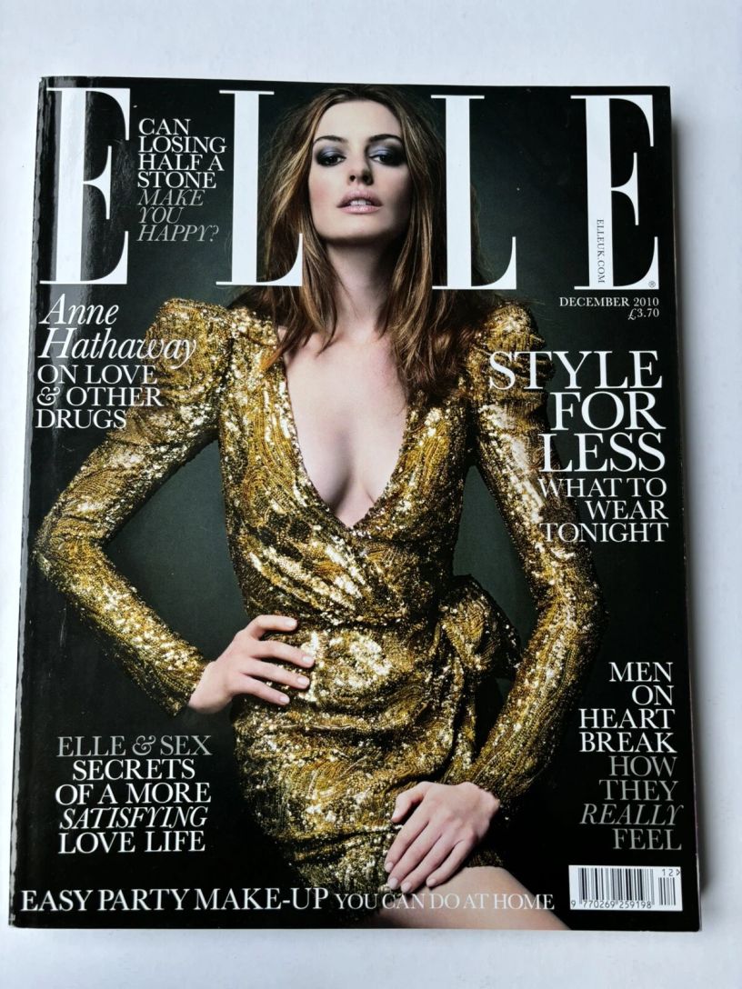 ELLE UK magazine side cover  December 2010