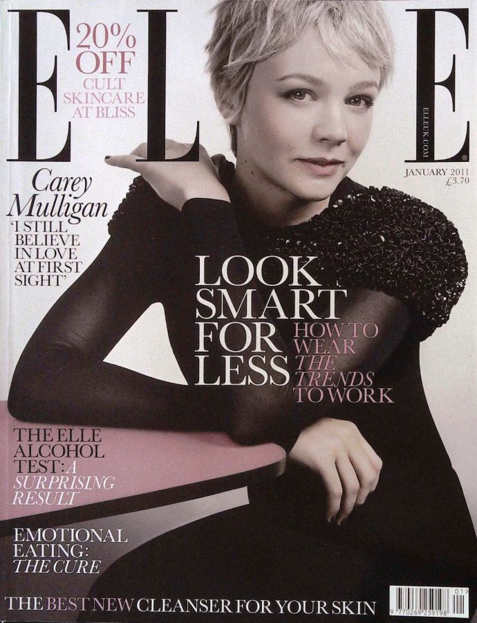 ELLE UK magazine side cover  January 2011