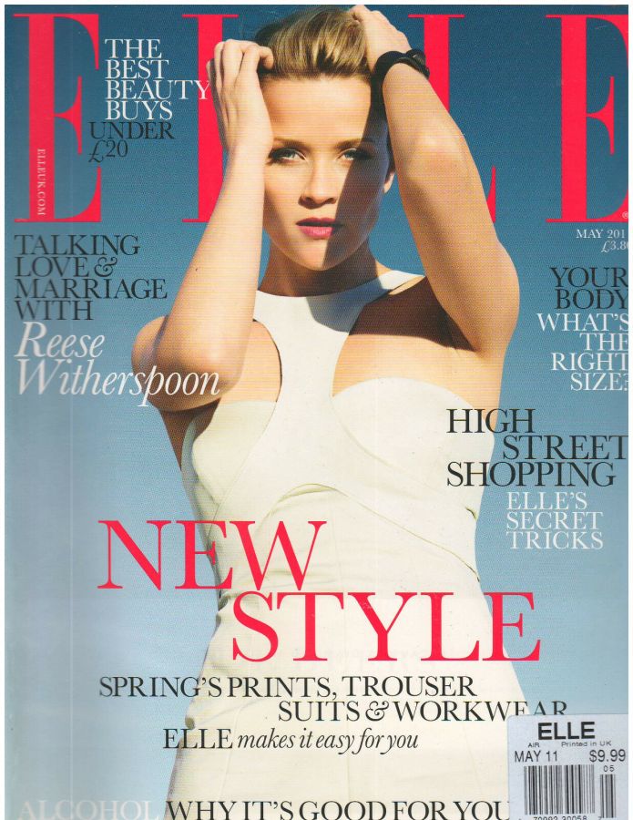 ELLE UK magazine side cover  May 2011