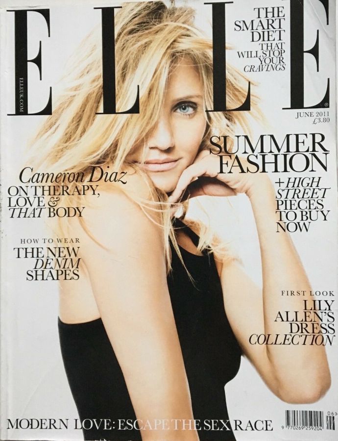 ELLE UK magazine side cover  June 2011