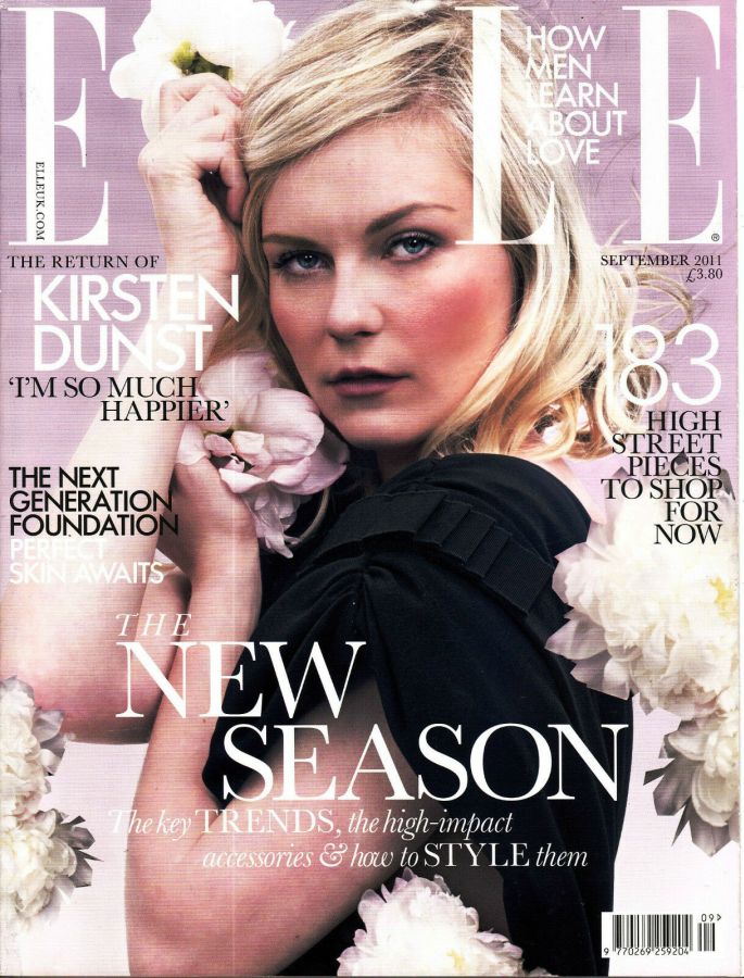 ELLE UK magazine side cover  September 2011
