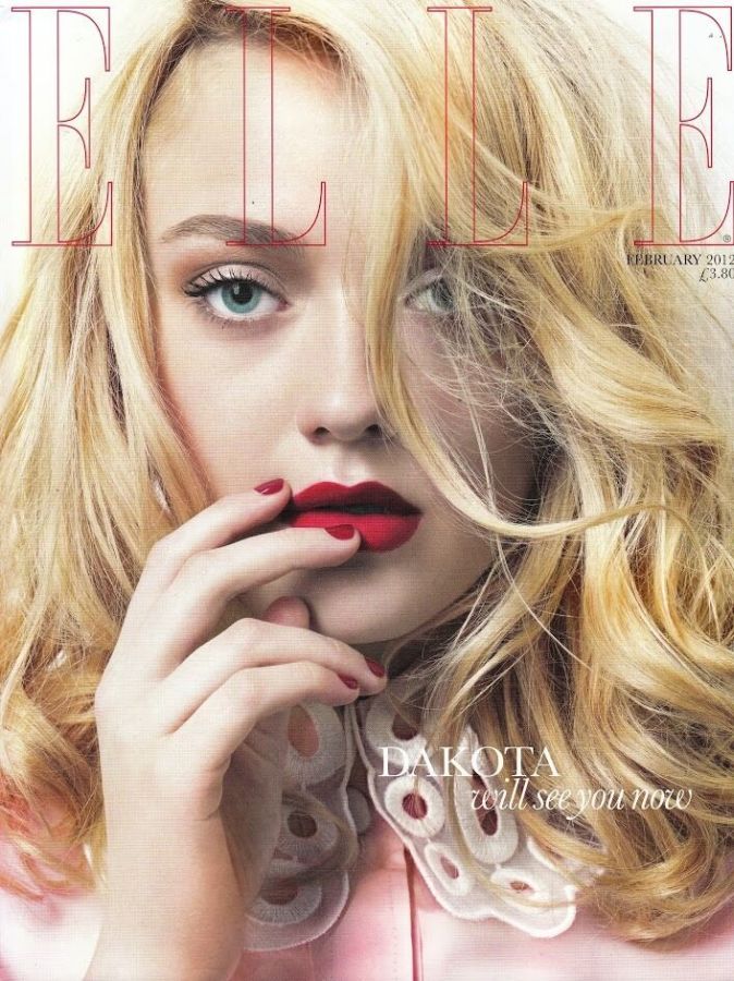 ELLE UK magazine side cover  February 2012