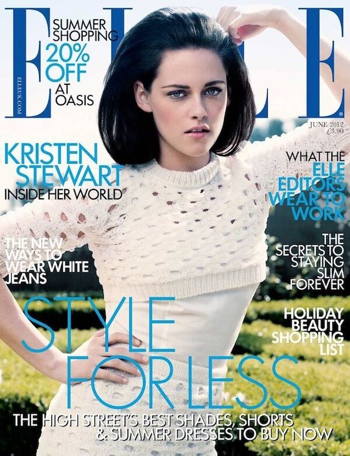 ELLE UK magazine side cover  June 2012