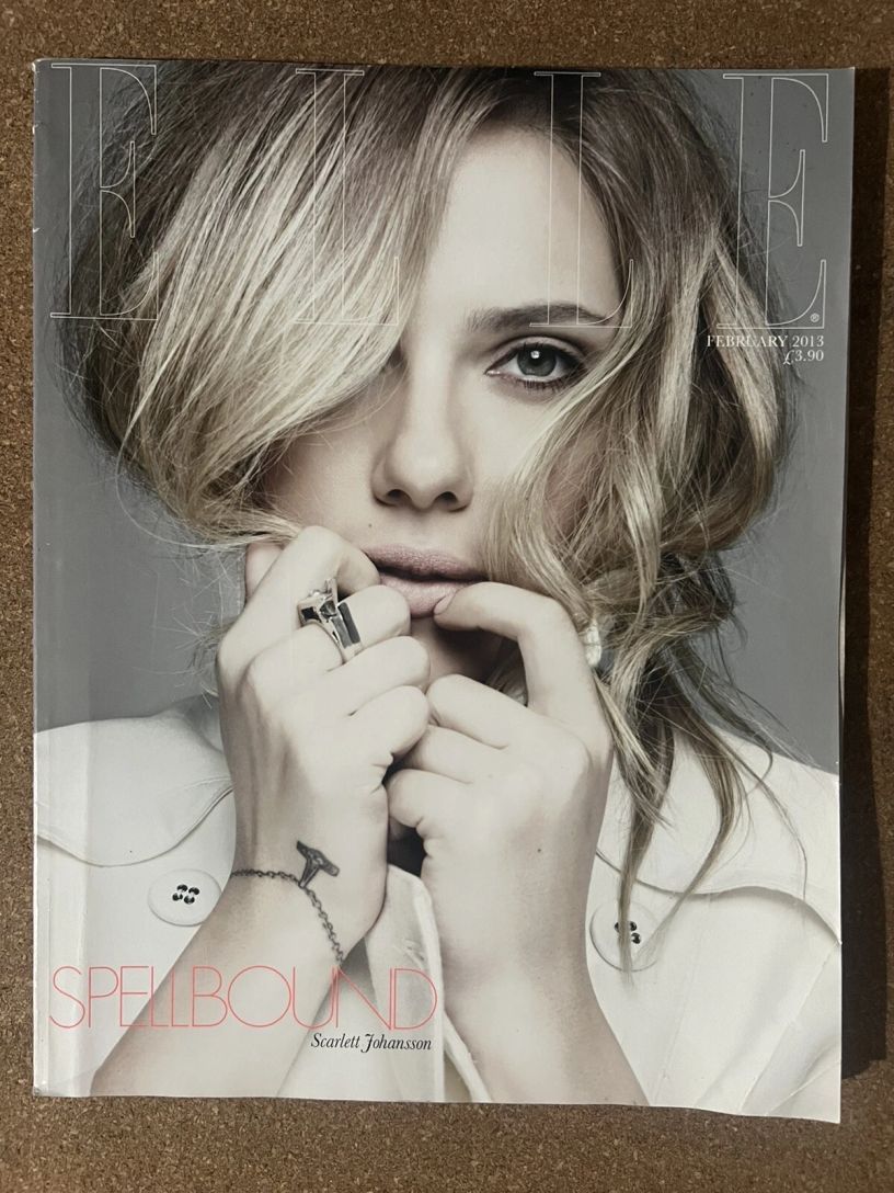 ELLE UK magazine side cover  February 2013