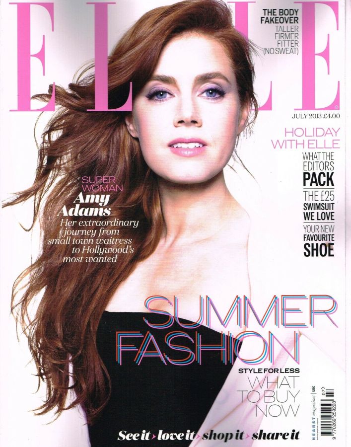 ELLE UK magazine side cover  July 2013