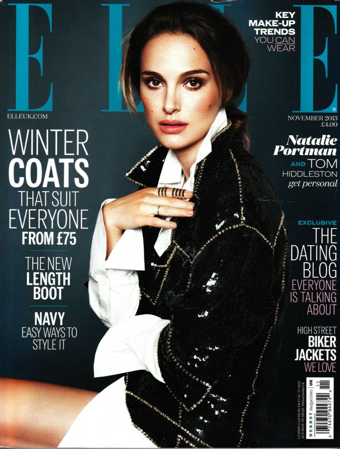 ELLE UK magazine side cover  November 2013