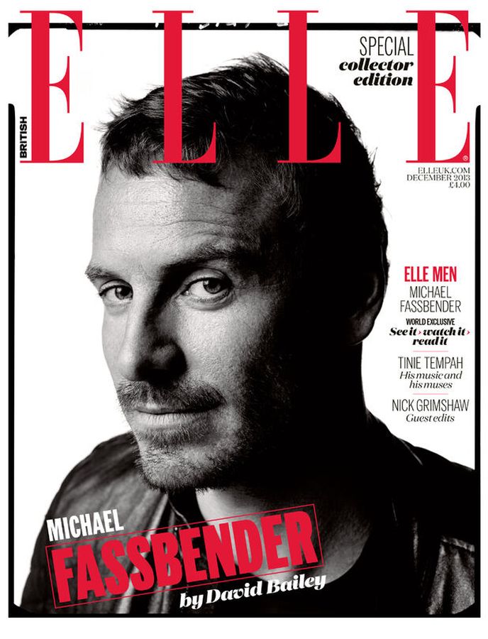 ELLE UK magazine side cover  December 2013