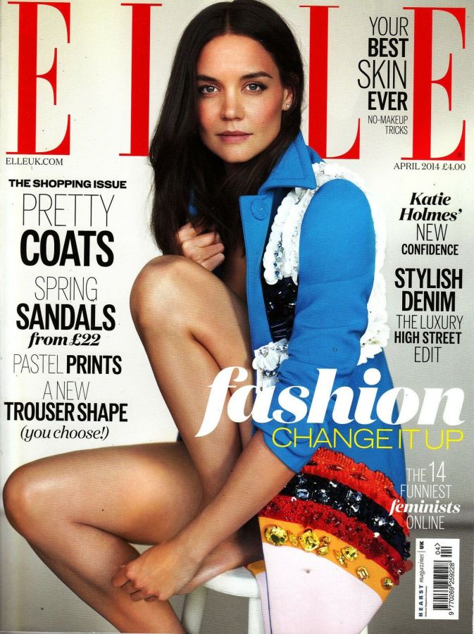 ELLE UK magazine side cover  April 2014