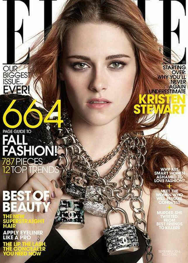 ELLE UK magazine side cover  September 2014
