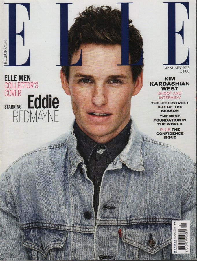 ELLE UK magazine side cover  January 2015
