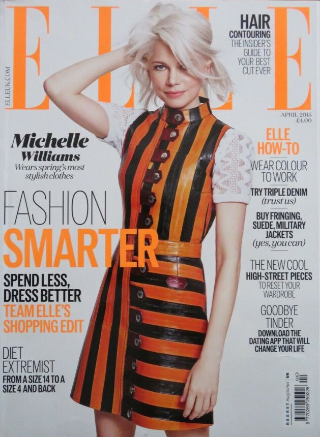 ELLE UK magazine side cover  April 2015