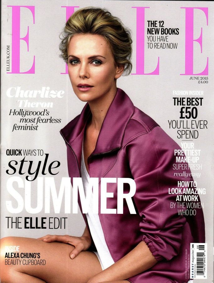 ELLE UK magazine side cover  June 2015