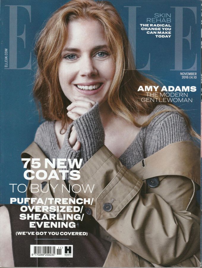 ELLE UK magazine side cover  November 2016