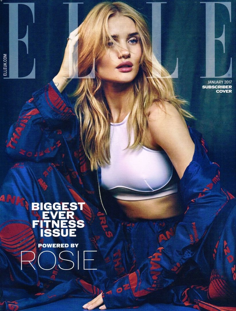ELLE UK magazine side cover  January 2017