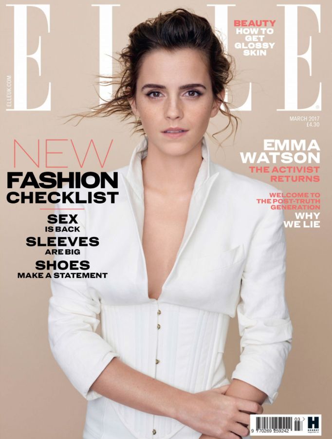 ELLE UK magazine side cover  March 2017