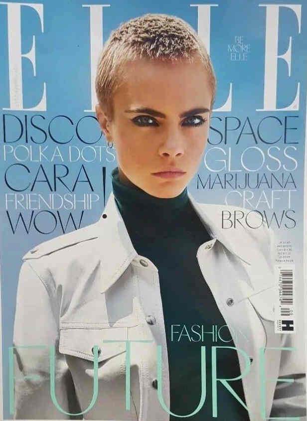 ELLE UK magazine side cover  September 2017