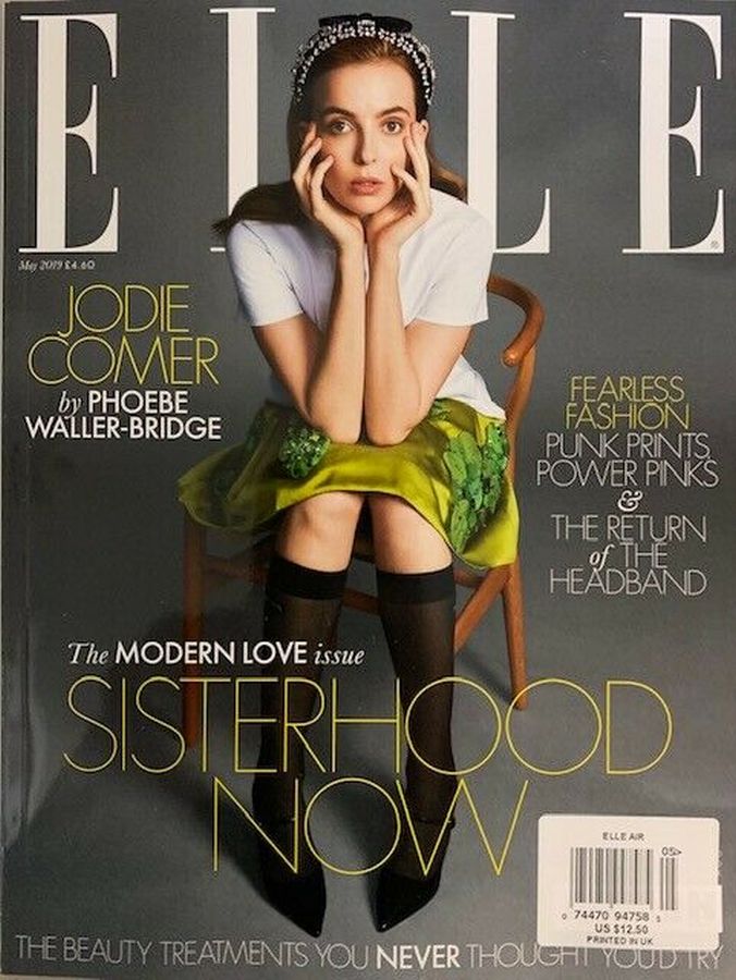 ELLE UK magazine side cover  May 2019