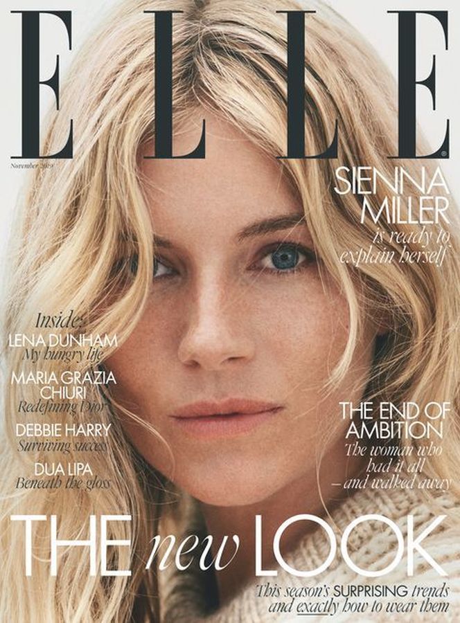 ELLE UK magazine side cover  November 2019