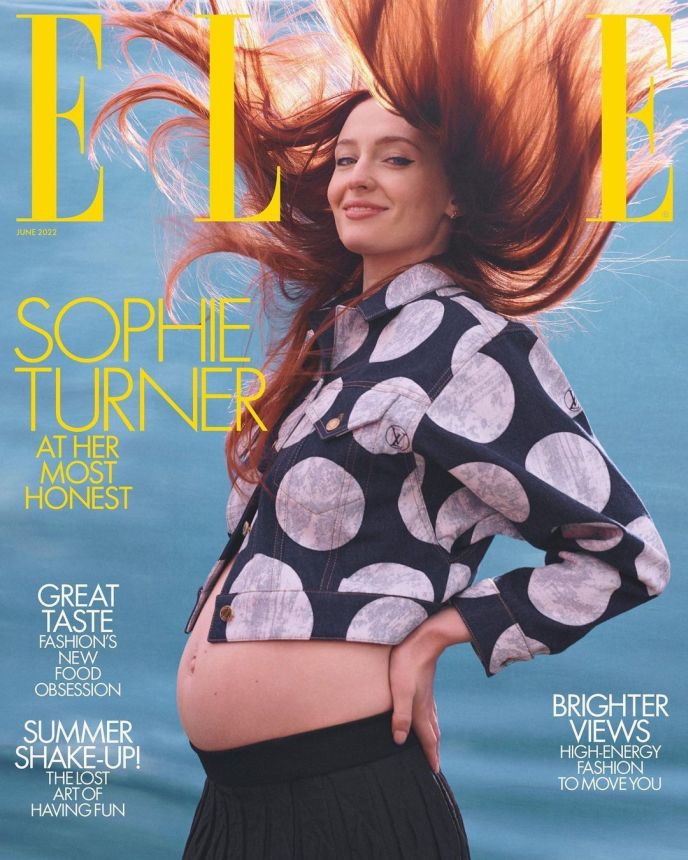 ELLE UK magazine side cover  June 2022